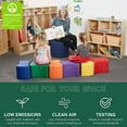 thumbnail image 4 of SoftScape 18" Round Ottoman, Collaborative Flexible Seating for Kids, Teens, Adults Furniture for Classrooms, Libraries, Offices and Home, Junior 12" H - Green, 4 of 5