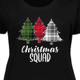 thumbnail image 4 of Inktastic Christmas Squad with Plaid Trees Women's Plus Size T-Shirt, 4 of 5