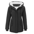 thumbnail image 2 of Women's Plus Size Winter Coat Recycled Puffer Jacket Warm Thicken Parka Overcoat with Removable Hood, 2 of 6