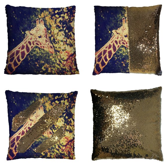 ECZJNT giraffe zoo Pillow Case Home Decor Cushion Cover 16x16 Inch