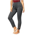 thumbnail image 3 of Annhoo Yoga Pants for Women Solid Color Lace Trim High Waist Stretchy Slim Leggings Soft Workout Casual Bottoms, 3 of 5