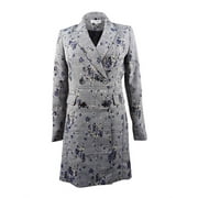 Calvin Klein Women's Floral-Printed Double-Breasted Jacket (8P, Regatta Multi)