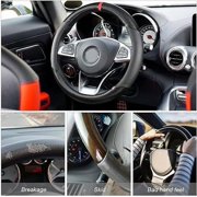 Carbon Fiber Car Steering Wheel Cover, Universal 15 inch Breathable Anti Slip Steering Wheel Covers, Car Interior Accessories for Men and Women, Fit for Most Car, Trucks, SVU