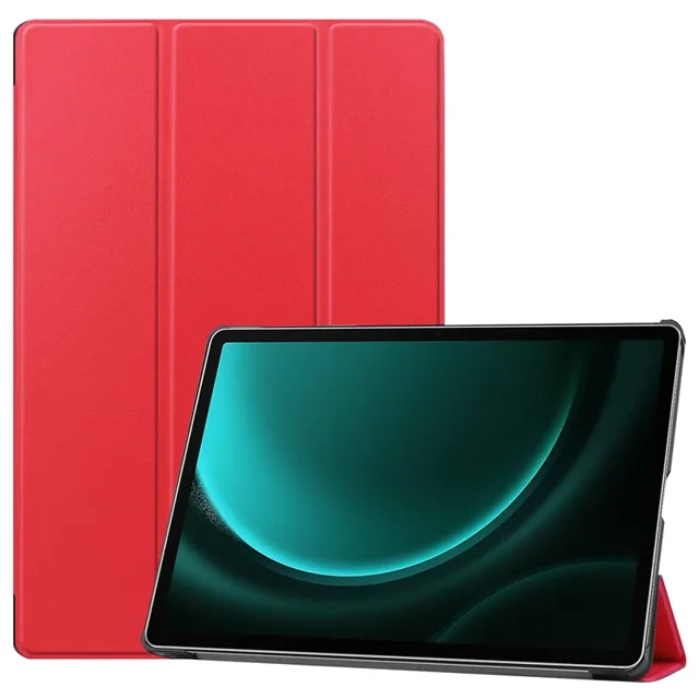 Pour Samsung Galaxy Tab S9 FE+ Étui 2023 Magnétique Tablette Étui Rigide Funda pour Samsung Tab S9 FE S9 FE Plus Couverture Intelligente Funda Enfants Rouge P9 FE 10.9 Pouces