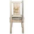 thumbnail image 2 of Homestead Collection Side Chair w/ Laser Engraved Elk Design, Clear Lacquer Finish, 2 of 5