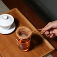 thumbnail image 4 of Visland Rattan Woven Tea Strainer Handmade Tea Filter Tea Infuser Tea Filter Infuser Kung Fu Tea Accessories for Loose Leaf Tea Cups Mugs Pots Reusable, 4 of 8
