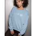 thumbnail image 2 of Wish Dandelion W Hearts Sweatshirt Women -Image by Shutterstock, Female Small, 2 of 4