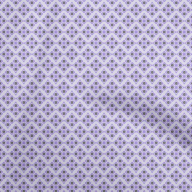 oneOone Rayon Violet Fabric Asian Ikat Craft Projects Decor Fabric Printed By The Yard 56 Inch Wide