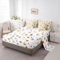 thumbnail image 5 of Feelyou Kawaii Beach Ghost Flamingo Twin Bedding, Summer Coconut Tree Bedding Comforter Set, Halloween Reversible, 7 Pieces, 5 of 7