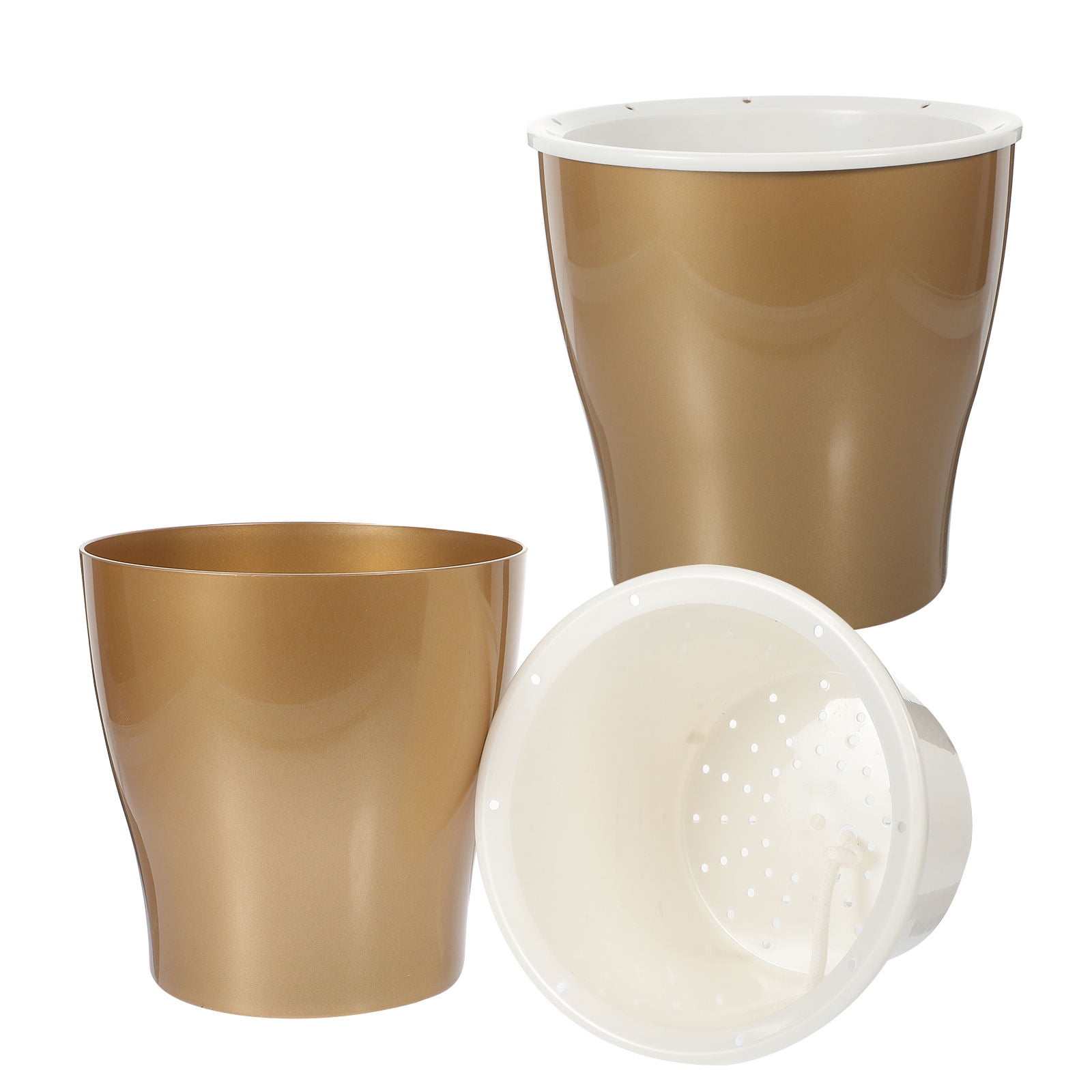 HOOWIFFY 2Pcs Self-Watering Planter for Home Gardening 17.5x17.5x12in