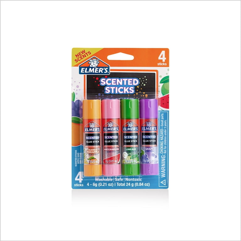 Elmer's Scented Glue Sticks, Safe, Nontoxic School Glue, 30 Count (6g Each)