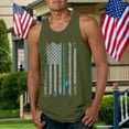 thumbnail image 4 of Caqnni Men's USA Flag Distressed Graphic Tank Tops Mens USA Sleeveless Shirts 4th of July Independence Day (AG,3XL), 4 of 4
