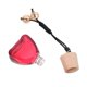 thumbnail image 2 of Red Glass Bottle for Decor Perfect for Aromatherapy and Car Decoration 1Pc, 2 of 4