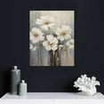 thumbnail image 4 of COMIO  Wall Art Floral Canvas Pictures: White Lily Abstract Flower Print on Canvas Artwork for Office Dining Rooms, 4 of 4