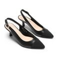 thumbnail image 4 of DREAM PAIRS Women's Kitten Heels Slingback Pumps Closed Pointed Toe Low Heel Dress Shoes for Wedding Party Casual, 4 of 7