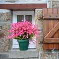thumbnail image 7 of 5 Bundles Artificial Flowers, Fake Artificial Greenery UV Resistant No Fade Faux Plastic Plants for Wedding Bridle Bouquet Indoor Outdoor Home Garden Kitchen Office Table Vase (Rose Red), 7 of 7