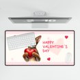 thumbnail image 4 of Happy Valentine's Day Abyssinian Brings Love Heart Desk Mat Full Keyboard Mouse Pad Cat Lover Kitten Owner Gifts Large Mousepad - 02028, 4 of 5