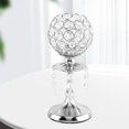 thumbnail image 2 of Xingzhi Luxury Crystal Candle Holder Pillar Candlestick Ceremony Decor Table Stand Silver S 1Set, 2 of 6