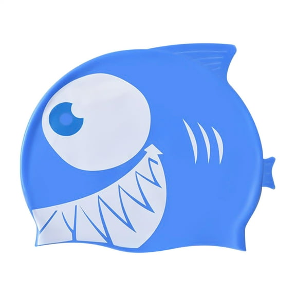 AOKAILA Kids Swim Caps Shark Bathing Hat Silicone Cartoon Animal Fun Swimming Caps for Kids Girls Boys Toddler Aged Over 3 for Long Hair latest