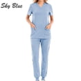thumbnail image 2 of Uniforme Médical pour Femmes Ensemble Pantalon Infirmière Dentiste Hôpital, 2 of 5