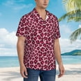 thumbnail image 5 of Goofa Rose Leopard Print Hawaiian Shirt for Men, Unisex Summer Beach Casual Short Sleeve Button Down Shirts,Aloha Tropical Floral print shirt-Medium, 5 of 9