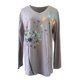 thumbnail image 3 of ICHUANYI Clearance Women Ladies Plus Size Casual Long Sleeve Print V-neck Pullover Tops Shirt ICHUANYI "ICHUANYI", 3 of 4