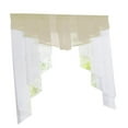 thumbnail image 3 of Fashion Pleated Design Tulle Balcony Window Short Shades Roman Curtain Panel Camel 80Wx80H, 3 of 7