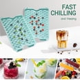 thumbnail image 5 of Ice Cube Tray with Lid and Bin,3 Pack Tiny Mini Small 369 x 0.5IN Ice Cube Mold Maker,Round Sphere Ice Balls for Chilling Cocktail Whiskey Tea & Coffee,Easy-Release|Stackable|Spill-Resistant, 5 of 5