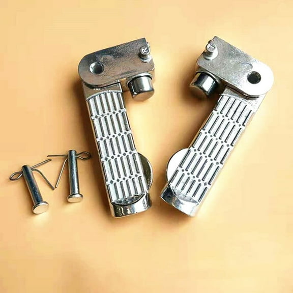 Worgeous 1 Pair Electric Vehicle Footrest Aluminum Alloy Foot Pegs Pedals