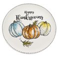 thumbnail image 1 of Plato de Cerámica Ideen Calabazas "Happy Thanksgiving" 32 cm, 1 of 4
