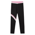 thumbnail image 5 of Sholeno Kids Girls Figure Skating Pants High Waist Ice Skating Leggings Gym Yoga Slim Fit Bottoms Pink 8, 5 of 6