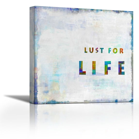 Lust For Life In Color - Contemporary Fine Art Giclee on Canvas Gallery Wrap - wall décor - Art painting - 36 x 36 Inch - Ready to Hang