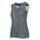 thumbnail image 4 of Gibobby Blusa de moda para mujer con cuello en V, informal, suelta, con estampado floral, blusa(Gris oscuro,XG), 4 of 5