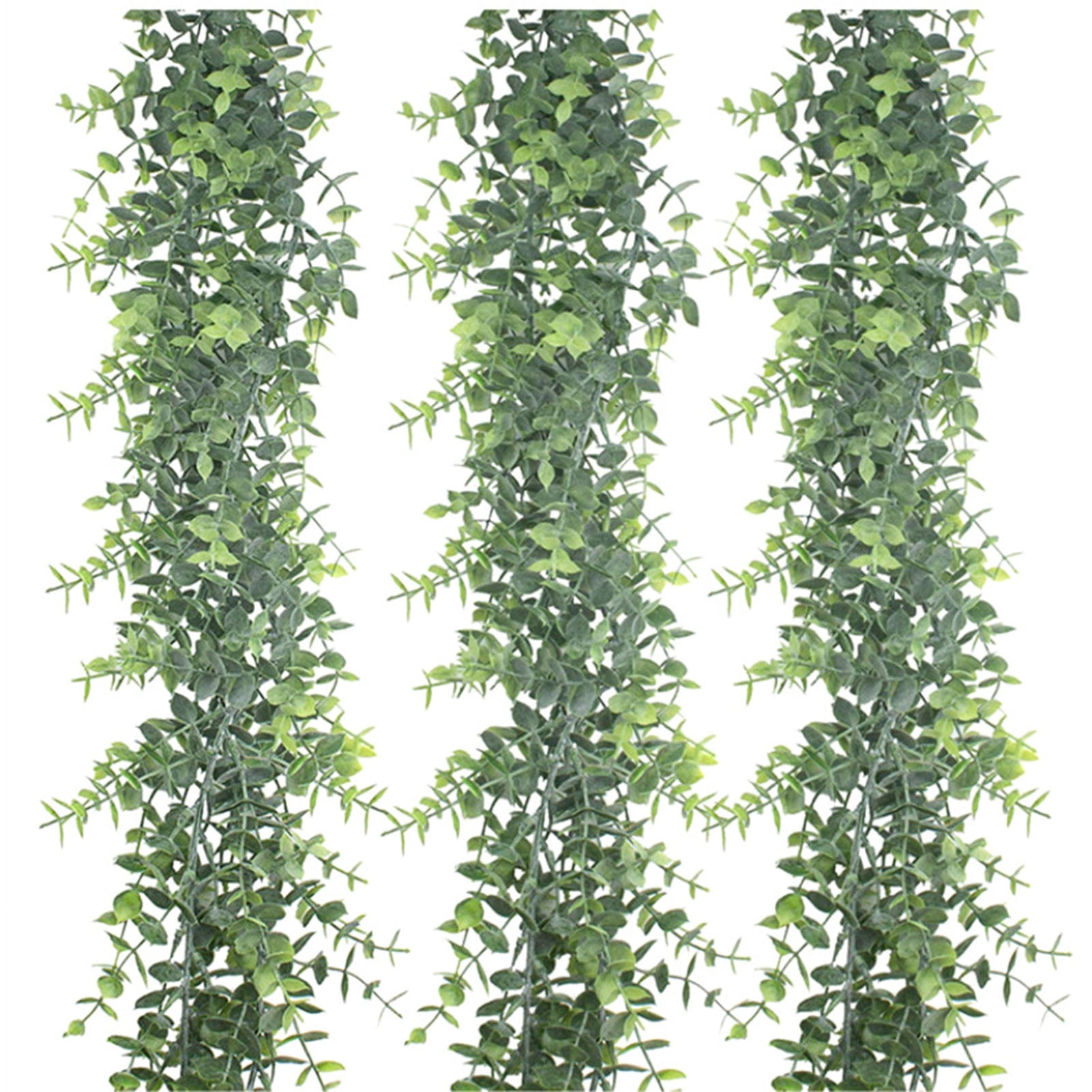 Vigne d'Eucalyptus Simulée, Poudre en Vaporisateur Blanche 1,8m Imperméable Simulation Rotin pour Extérieur