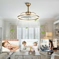 thumbnail image 6 of Bella Depot Modern 24'' 34W LED Light Reversible Ceiling Fan with Remote and App Control, 6 of 11