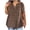 Coffee, variant on HXWCHs Women Solid Organic Cotton T Shirt Women's Fashion V Neck Casual Soft Short Sleeve Basic Tee Shirt Comfortable Everyday top XXL Coffee