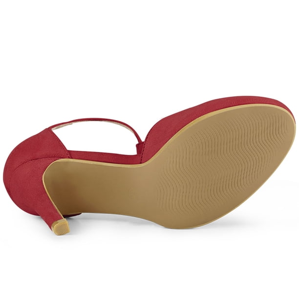 Allegra K - Zapatos De Tacón De Aguja Con Punta Redonda Y
