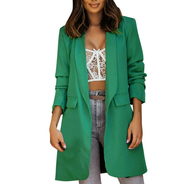 Spring Dresses For Women 2023 Womens Dresses Fall Jacket Womens Casual Light Weight Thin Jacket Slim Coat Long Sleeve Blazer Office Business Coats Mid