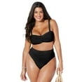 thumbnail image 4 of Swimsuits for All Valentine Ruched Bandeau High Waist Bikini Set, 4 of 6