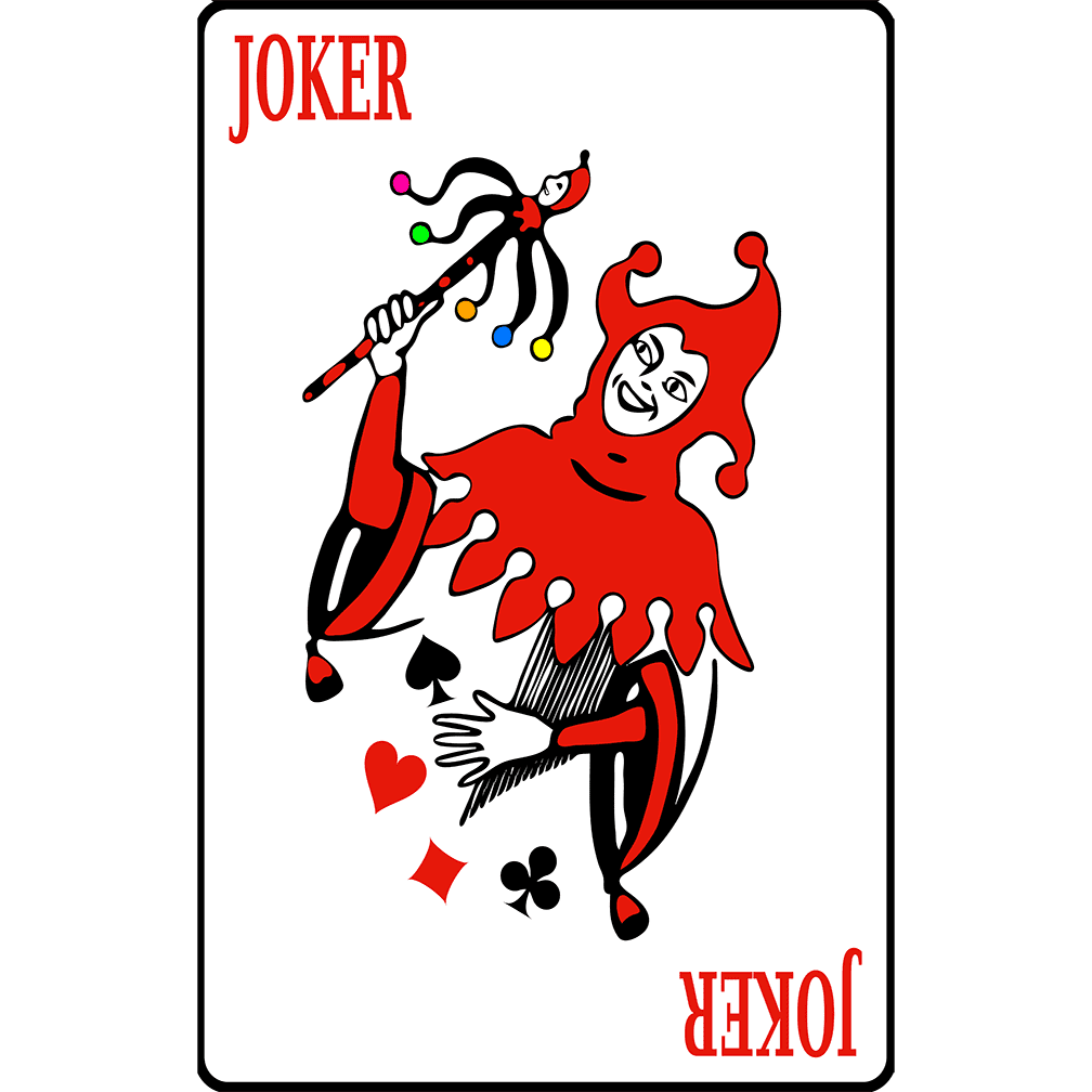 Joker Playing Card Diamond Spade Heart Club Cardboard Cutout Standee