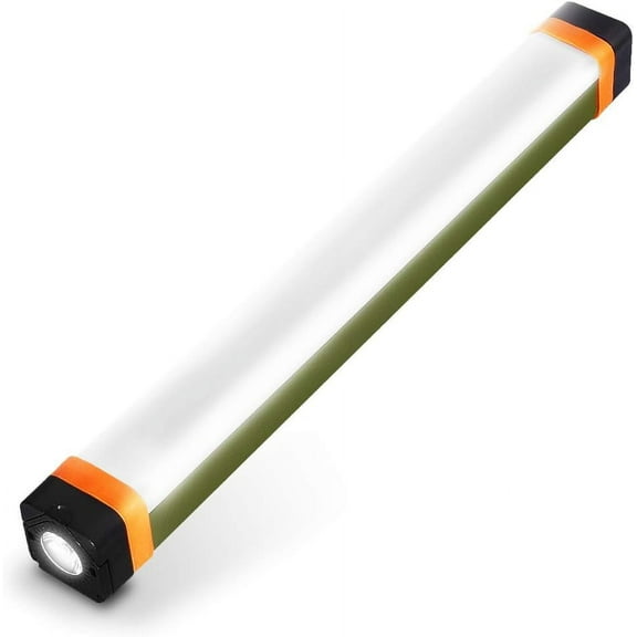 Magnetic Tent Light Strip, Rechargeable Magnetic Lamp, 4 Modes 400 Lumens, USB Rechargeable Camping Light with 1200 mAh Power Bank, Emergency Light with Hood