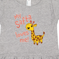 thumbnail image 4 of Inktastic My Safta Loves me- cute giraffe Girls Toddler Dress, 4 of 5