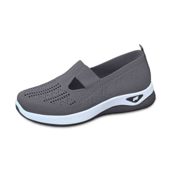 Women's Casual Shoes - Casual Shoes for Women Slip on with Arch Support High Top Casual Shoes for Women Breathable Mesh On for Business Casual Dress Shoes for Women Dress Shoes Casual