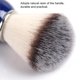 thumbnail image 1 of 2 Tipos Herramienta De Afeitado para Barba Brocha De Afeitar para Hombres Cepillo para El Cabello Mango De Aluminio Cepillo para Bigote para El Afeitado Profesional(Bristles+Blue) afeitado brush Higoodz Belleza saludable, 1 of 7