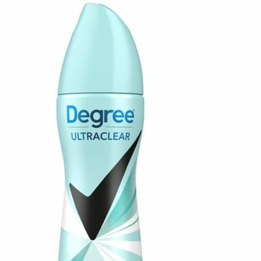 2X - Degree Pure Rain Black White Antiperspirant Deodorant Dry Spray
