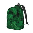 thumbnail image 2 of Balery Green Leave Fern Vintage Canvas Backpack for Men and Women - Large Capacity, Durable Travel Laptop Bag for School, Work, Hiking, and Outdoor Activities, 2 of 7