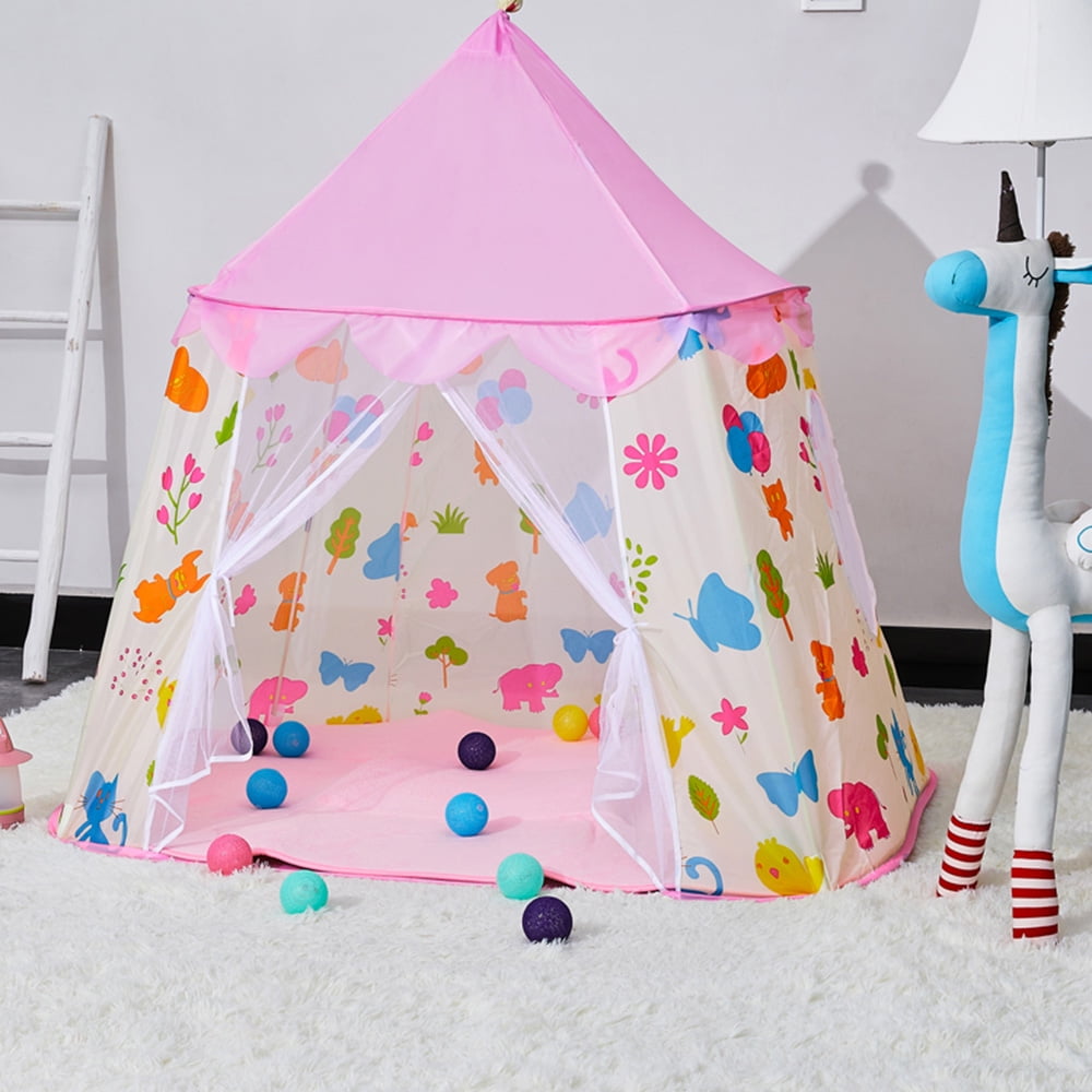 Children s Pink Princess Castle Playhouse Tent Fun Durable Easy