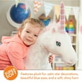 thumbnail image 3 of Melissa & Doug Giant Unicorn - Lifelike Plush Stuffed Animal (over 2 feet tall), 3 of 10