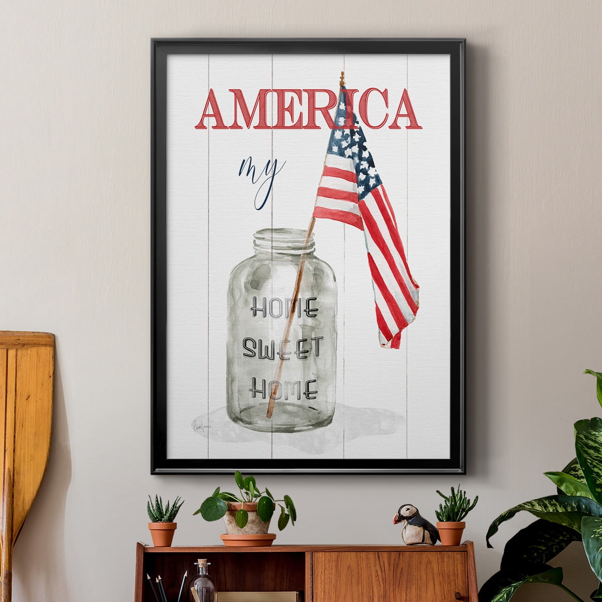 America My Home Sweet Home Premium Classic Framed Print - Ready to Hang