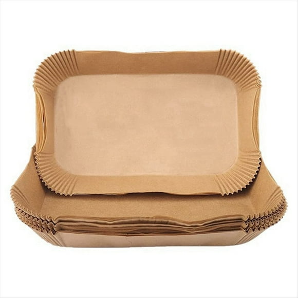 Papel Especial Rectangular para Freidora de Aire, Bandeja Doble, Papel Absorbente de Grasa para Hornear, Placa para Barbacoa A Prueba de Aceite, Herramienta para Hornear